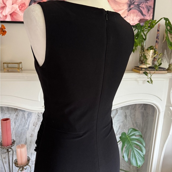 Ieena for Mac Duggal Black Ruched Jersey Gown - Picture 7 of 12